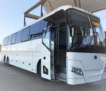 White Bakersfield Airport Bus