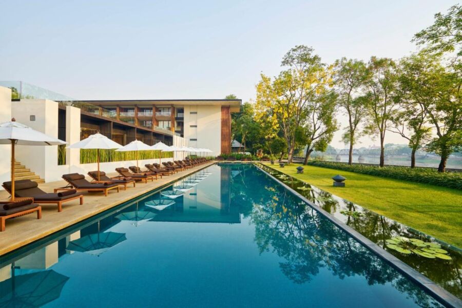 Accommodation and pool amenity of the Anantara Chiang Mai Resort