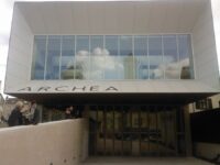 The facade of the new Archéa museum in Louvres