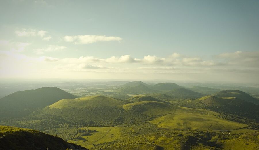 Auvergne volcanic landscape