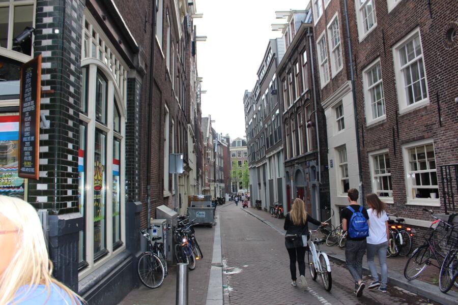 The Bloedstraat in Amsterdam, Netherlands