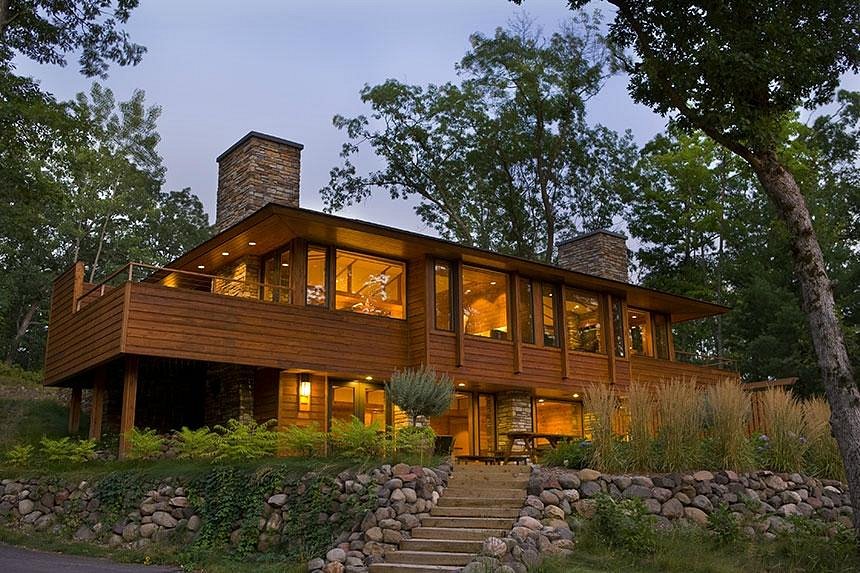 Building exterior of the Canoe Bay, Chetek, Wisconsin 