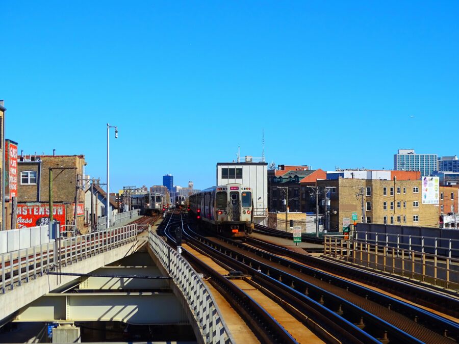 Chicago Transit Authority, featuring both skytrain and underground transit in Chicago, Illinois