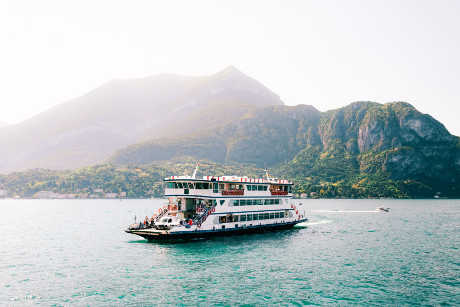 Ferry in Lake Como