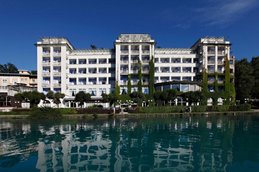 Building exterior of the accommodation Grand Hotel Toplice in Bled, Slovenia