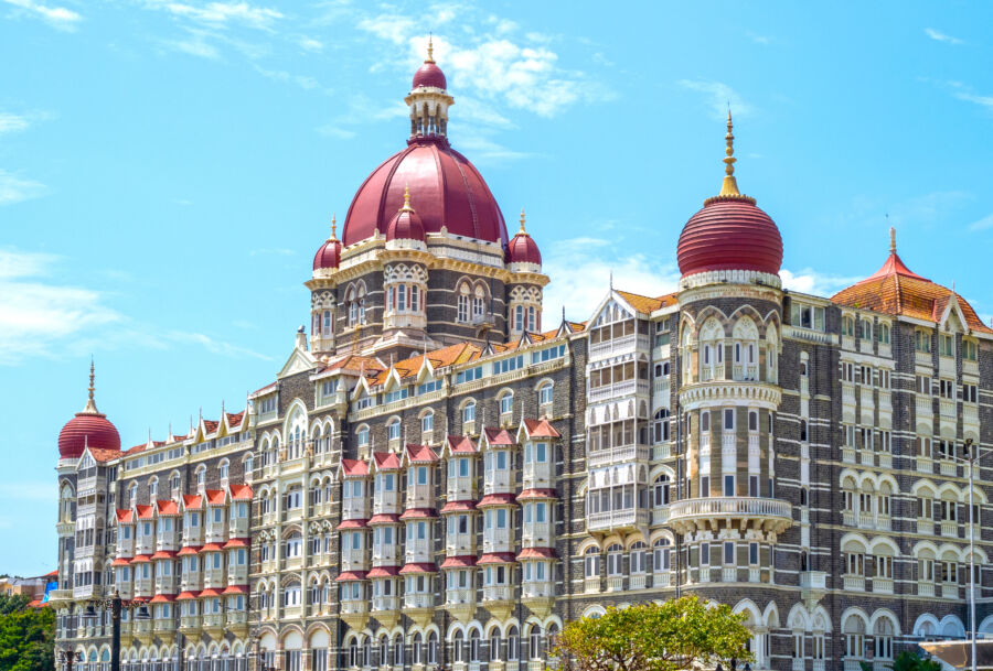 The Taj Mahal Palace hotel in Colaba district, Mumbai, India