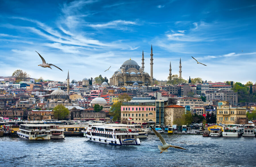 Istanbul the capital of Turkey, eastern tourist city.