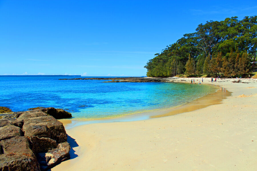 Beach in Huskisson, Jervis Bay, Australia