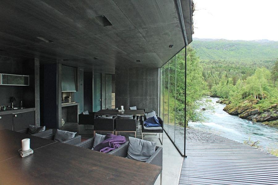 Interior of the Juvet Landscape Hotel, Valldal, Norway