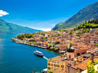 Limone sul Garda waterfront view, Lombardy region of Italy