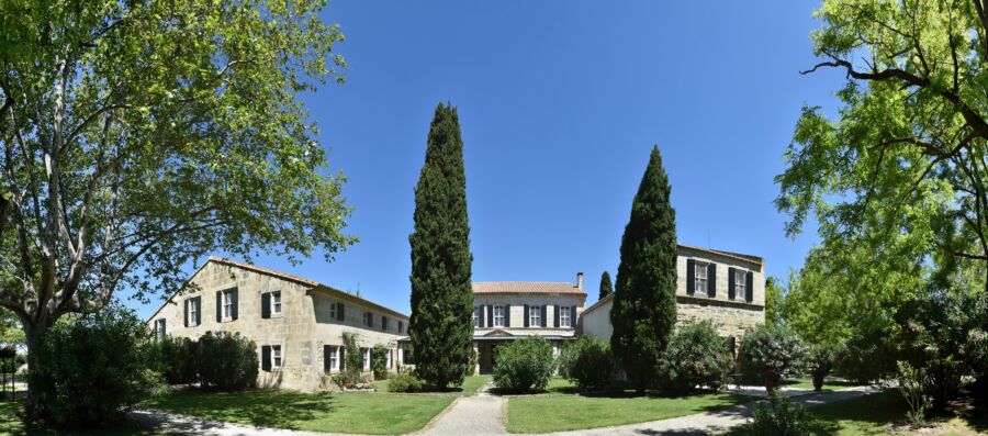 Panoramic view of the Le Mas de Peint, France