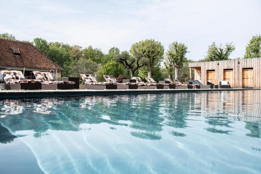 Pool amenity of the Loire Valley Lodges in Esvres-sur-Indre, France