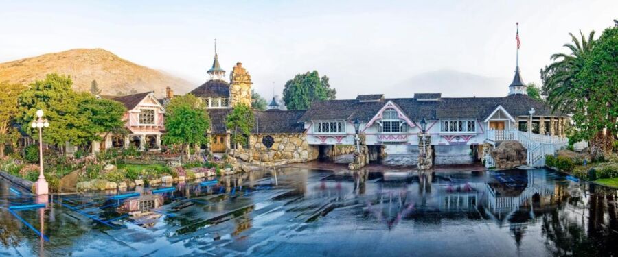 Panorama of the Madonna Inn, San Luis Obispo in California