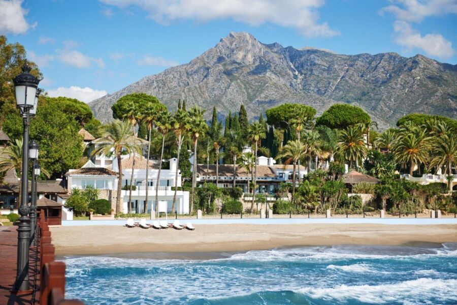 Panoramic view of the Marbella Club Hotel 