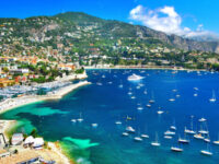 azure coast of France - panoramic view of Nice