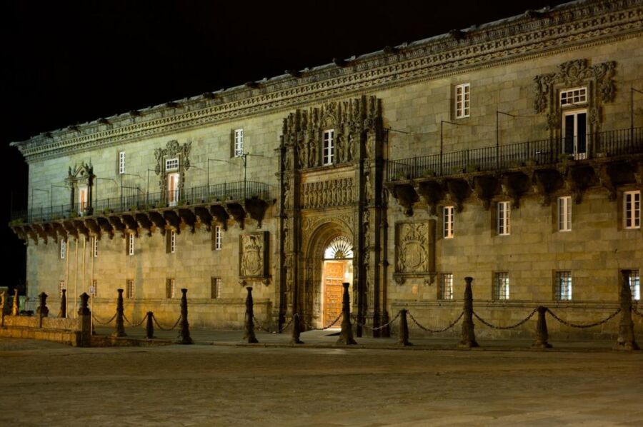 Exterior of the Parador de Santiago de Compostela