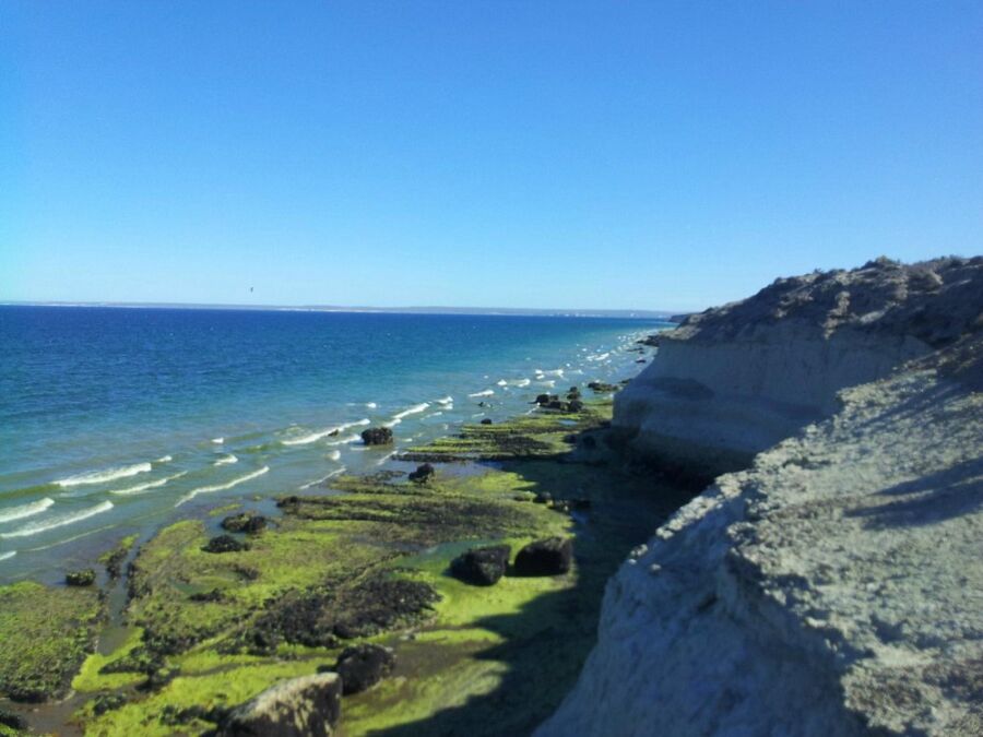 Panoramic view of the Playa El Doradillo, Argentina