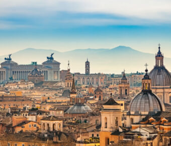 Aerial view on Rome, Italy