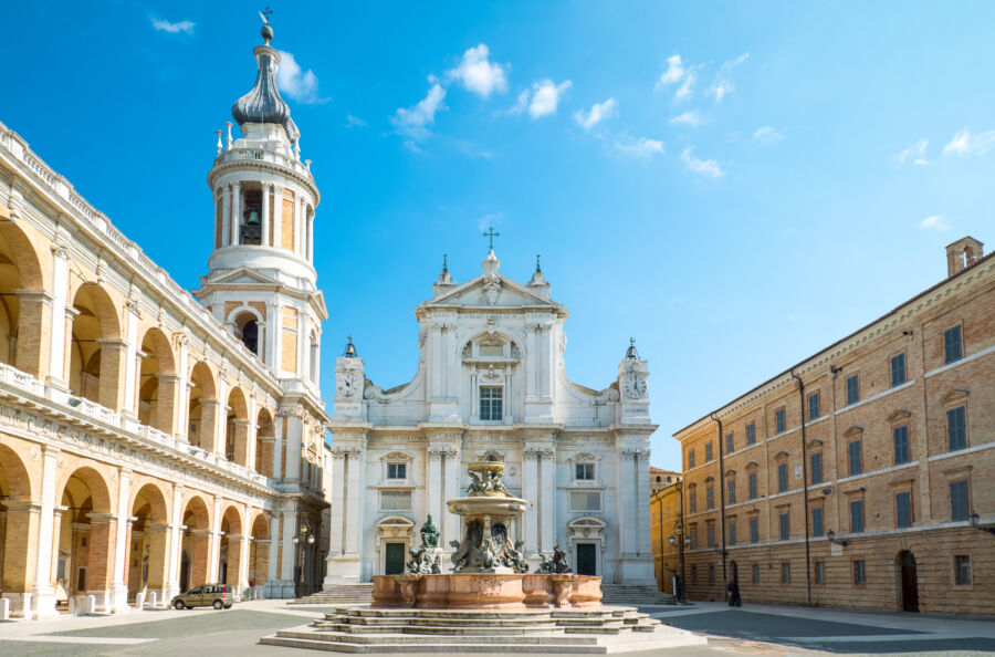 The Basilica Sanctuary of Loreto, renowned for its stunning architecture, stands as a symbol of faith and history in Italy