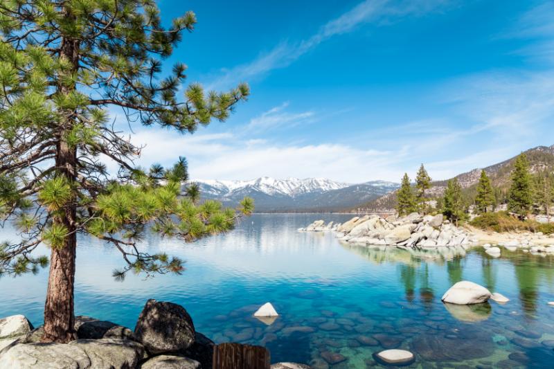 Serene views at lake tahoe