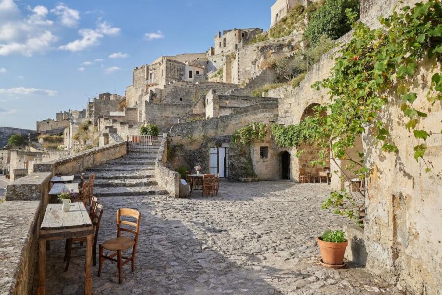 The accommodation of the Sextantio Le Grotte della Civita in Matera, Italy