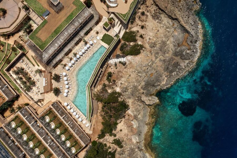 Aerial view of the Six Senses Ibiza