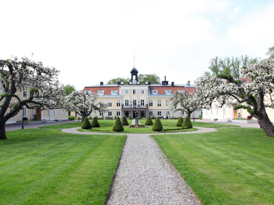 Panoramic view of the Södertuna Slott castle in Sweden 