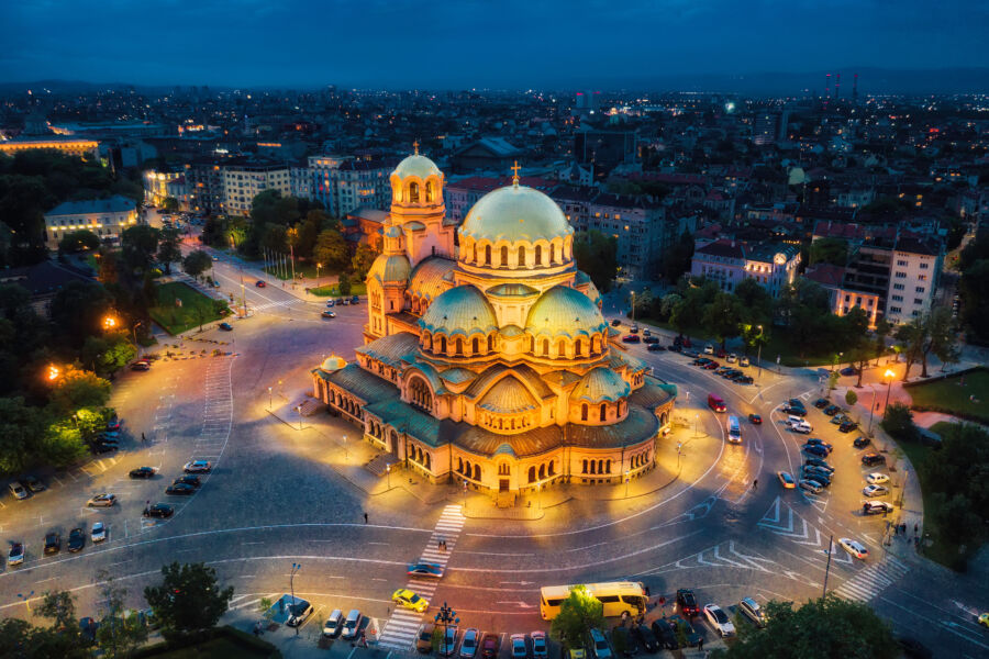 Alexander Nevsky Cathedral in Sofia, Bulgaria, taken in May 2019