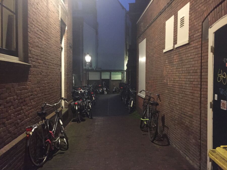 The Spooksteeg or teh Ghost Alley in Amsterdam, Netherlands