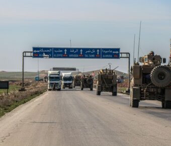 Battle trucks on their way to Syria