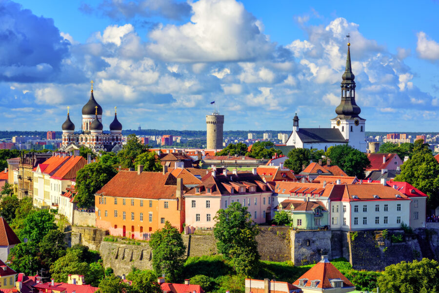 Medieval old town of Tallinn, Estonia