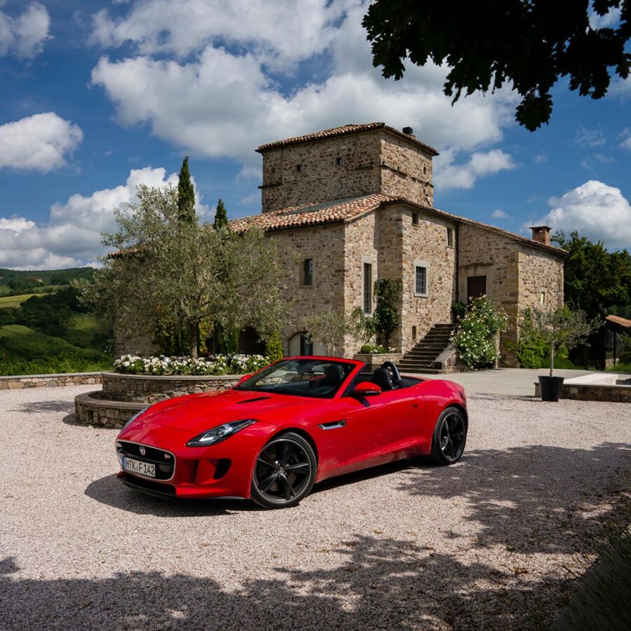 Exterior of the Torre di Moravola in Province of Perugia, Italy