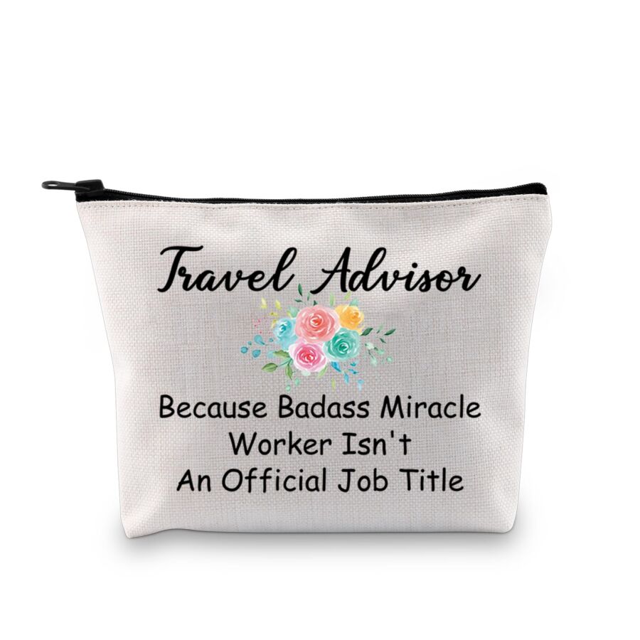 Funny Travel Agent Cosmetic Bag