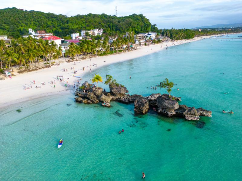 Aerial view of Boracay Island