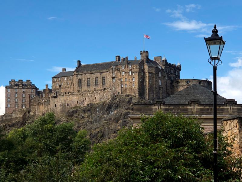 Edinburgh castle in UK