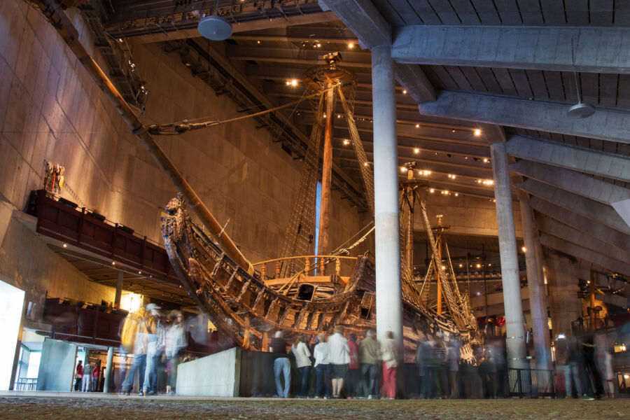 The Vasa Museum in Stockholm showcases the 17th-century warship Vasa, a remarkable maritime artifact and cultural treasure