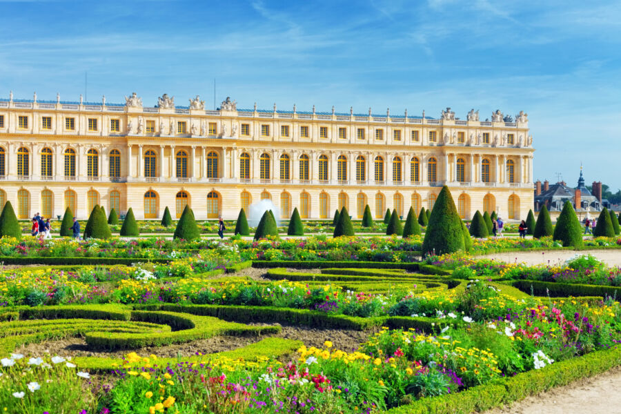 Pond in front of the Royal residence at Versailles