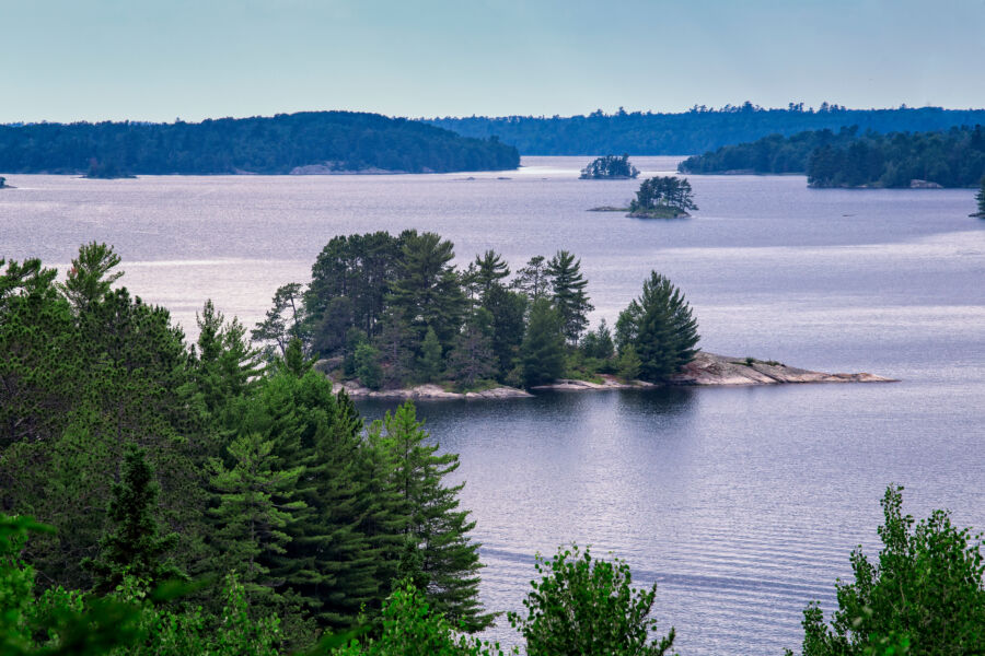 Lake Kabetogama in Voyageurs National Park, Minnesota, USA