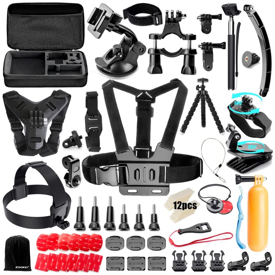 ZOOKKI Action Camera Accessories Kit